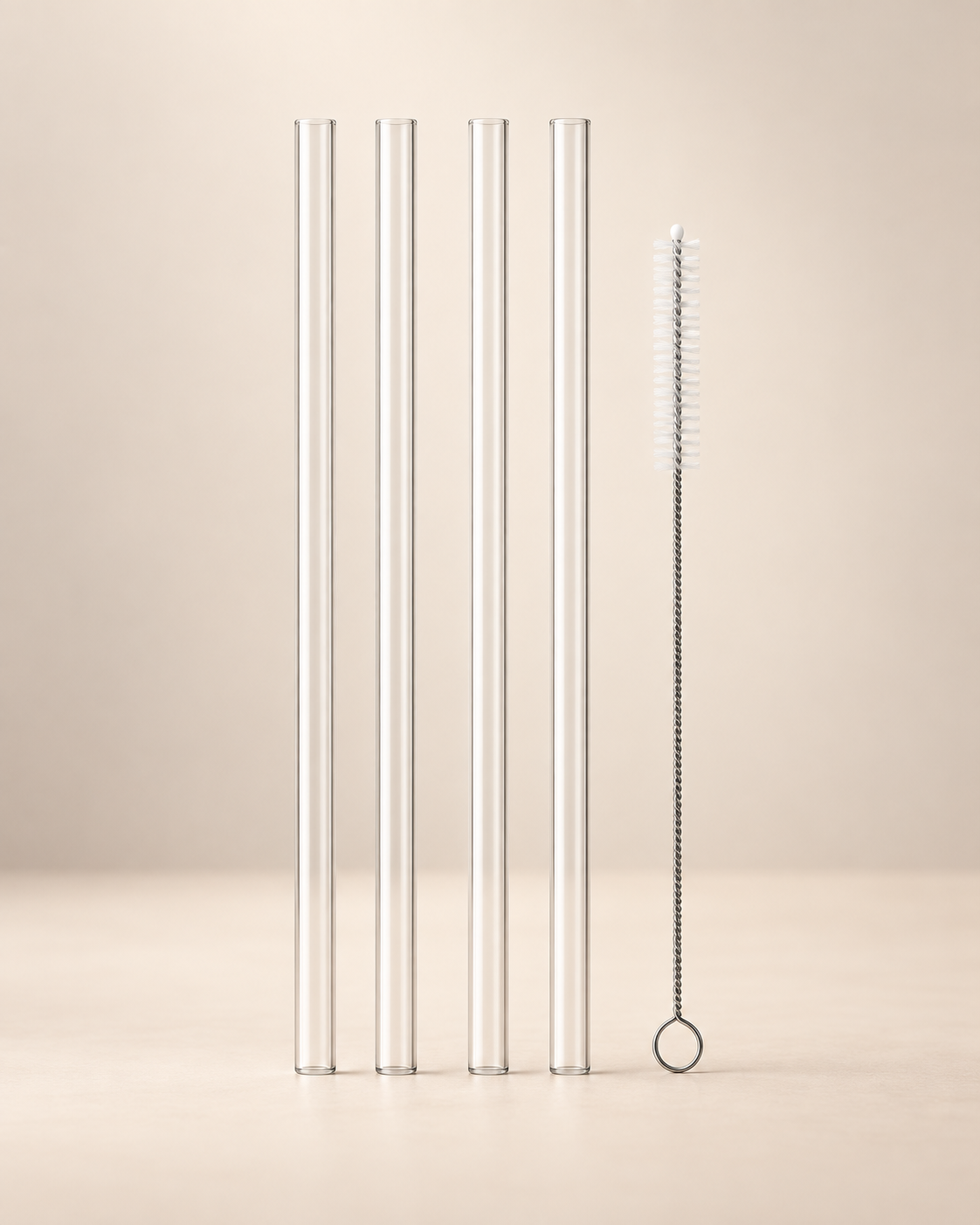 Set de Pajitas Reutilizables de 30 cm + Cepillo de Limpieza para termos